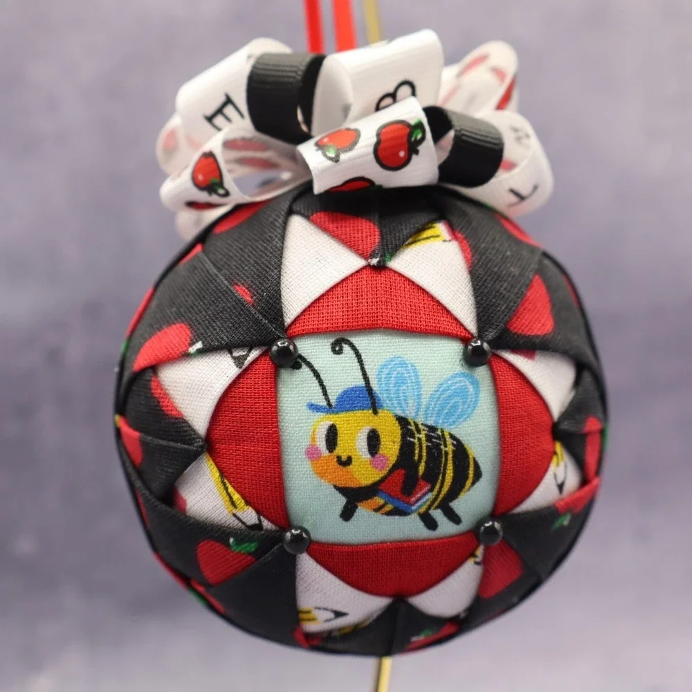 Bee School Teacher Christmas Tree Ornament 3